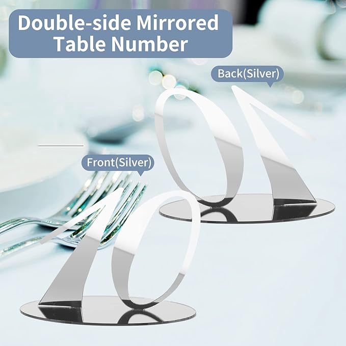 Elegant Acrylic Table Numbers