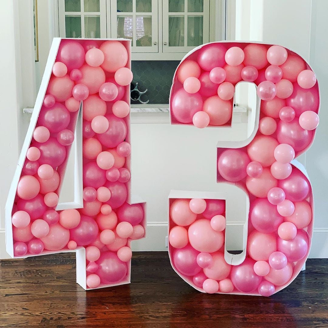 Number Balloon Mosaic