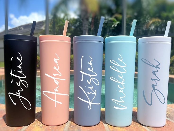 Modern Insulated Tumbler with Lid and Straw