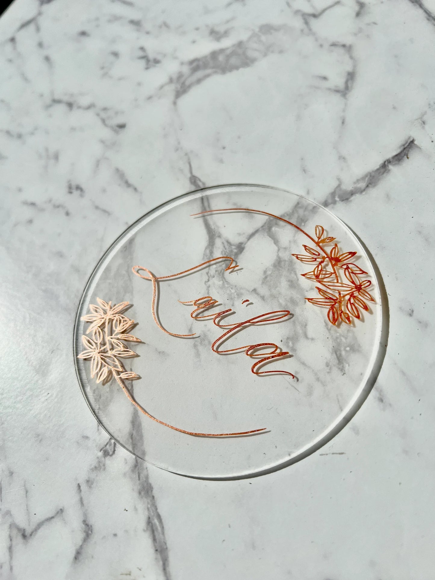 Calligraphy Acrylic Place cards