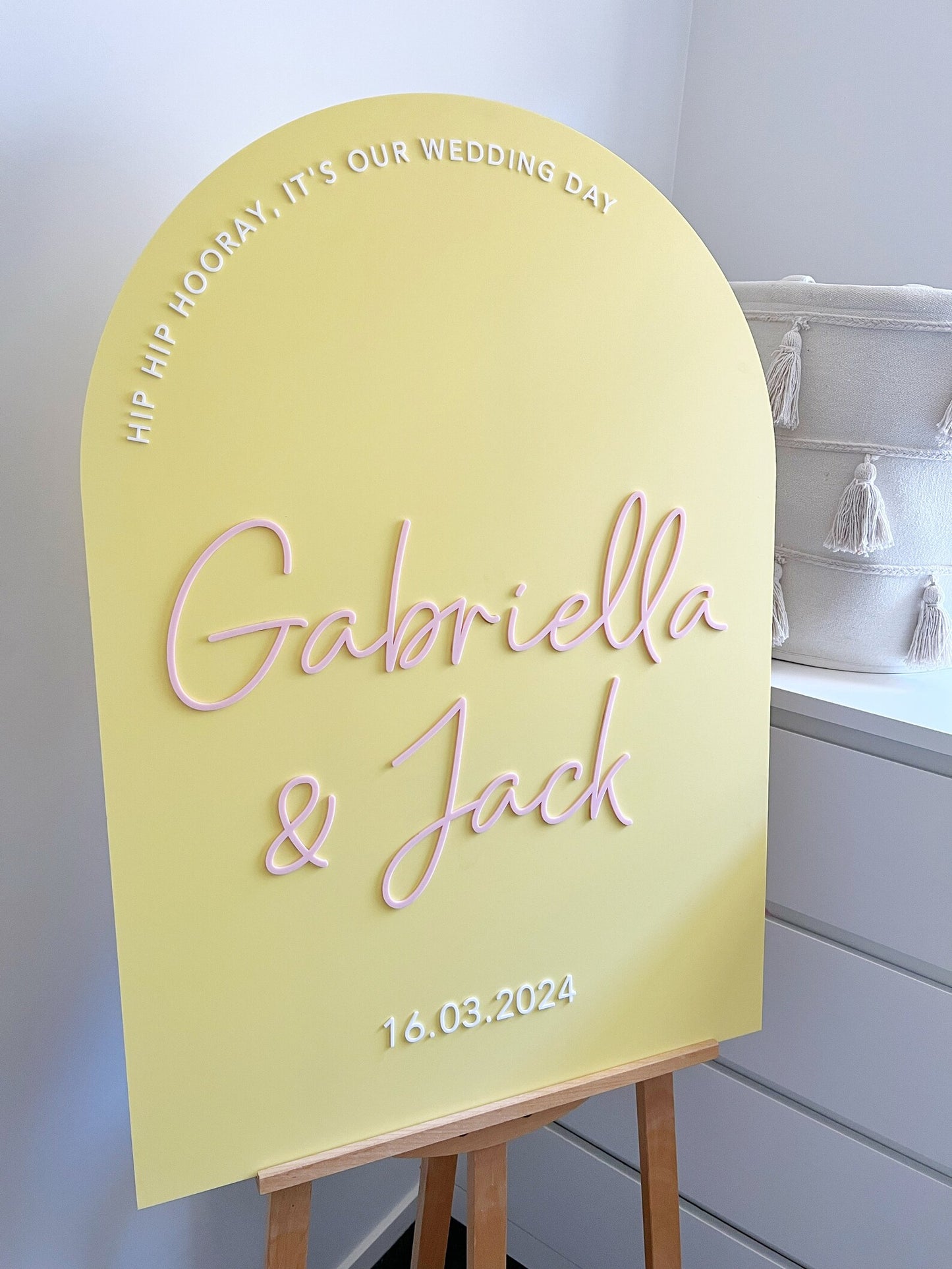 Customisable Acrylic Design Wedding Signage