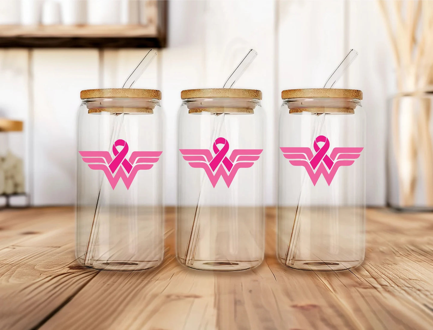Pink Cancer Ribbon Tumbler