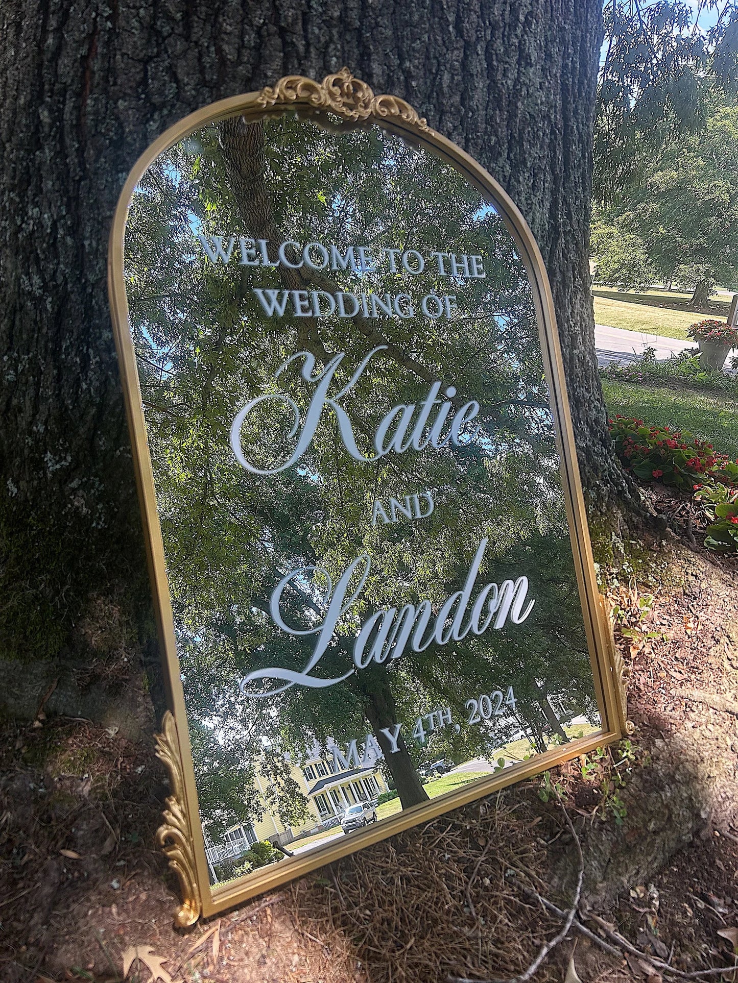 Wedding Welcome Sign Mirror