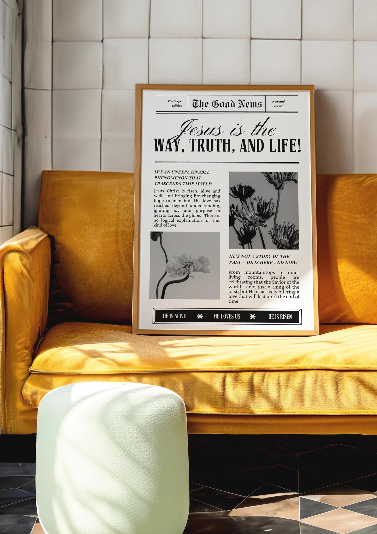 Good News Mid Century Modern Print