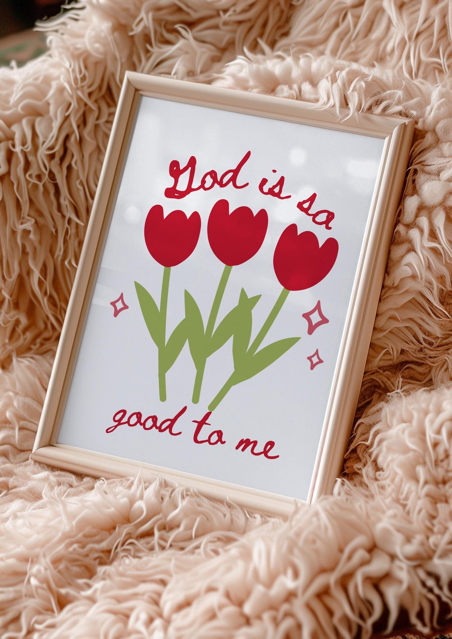 Christian Wall Art Set of 9 Red Coquette