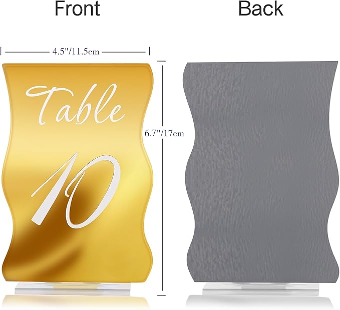 Gold Table Numbers