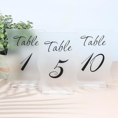 Frosted Table Numbers