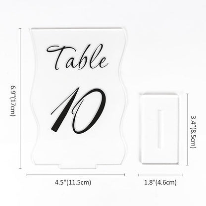 Frosted Table Numbers