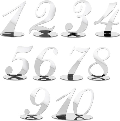 Elegant Acrylic Table Numbers