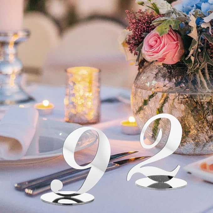 Elegant Acrylic Table Numbers