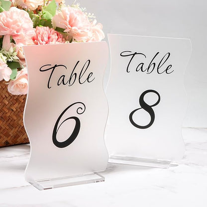 Frosted Table Numbers