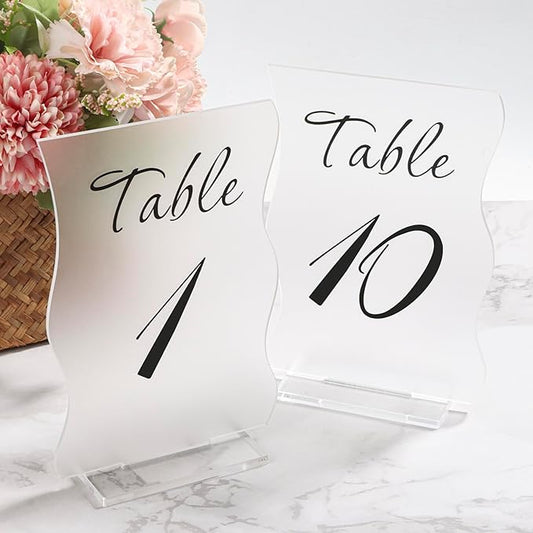 Frosted Table Numbers