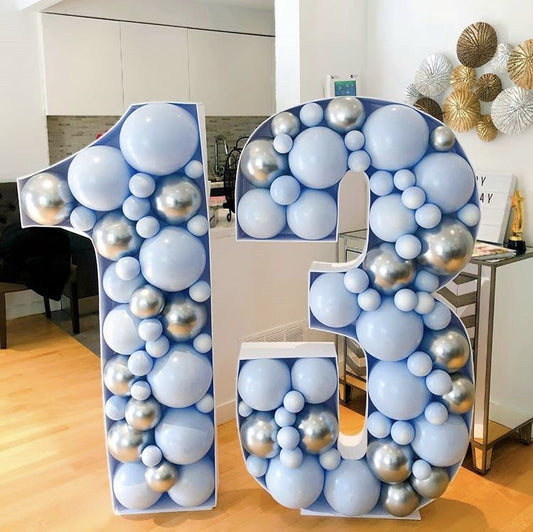 Number Balloon Mosaic