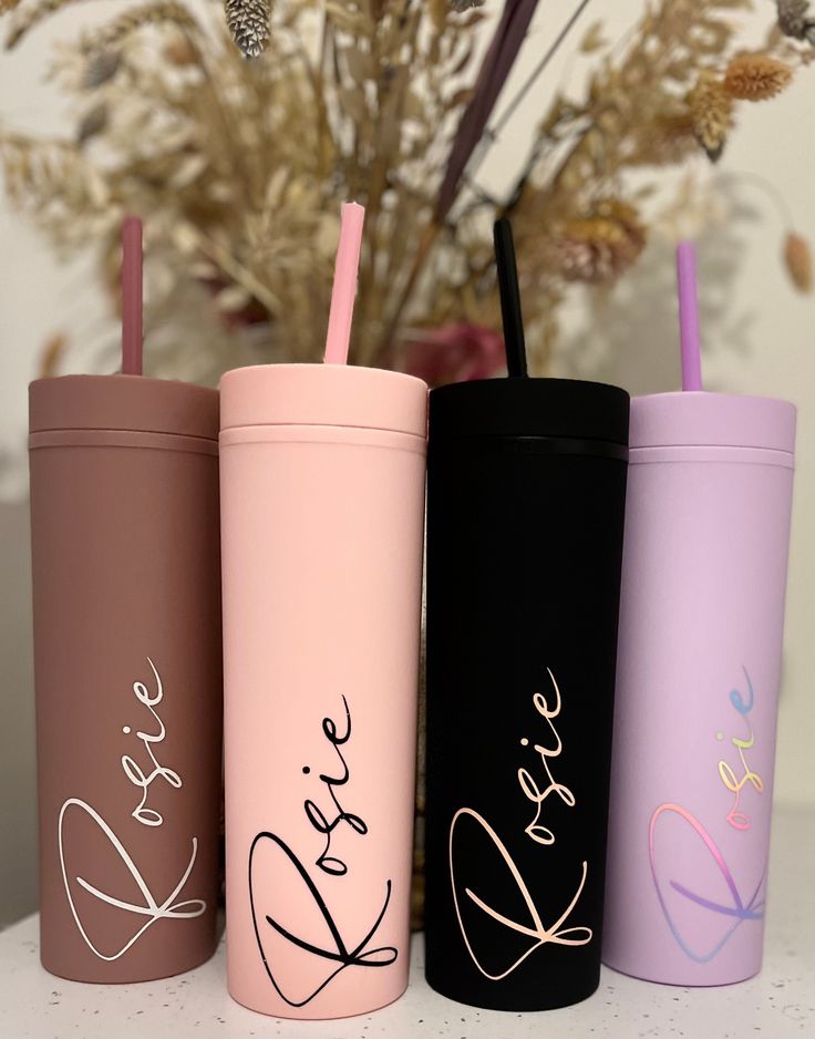 Modern Insulated Tumbler with Lid and Straw