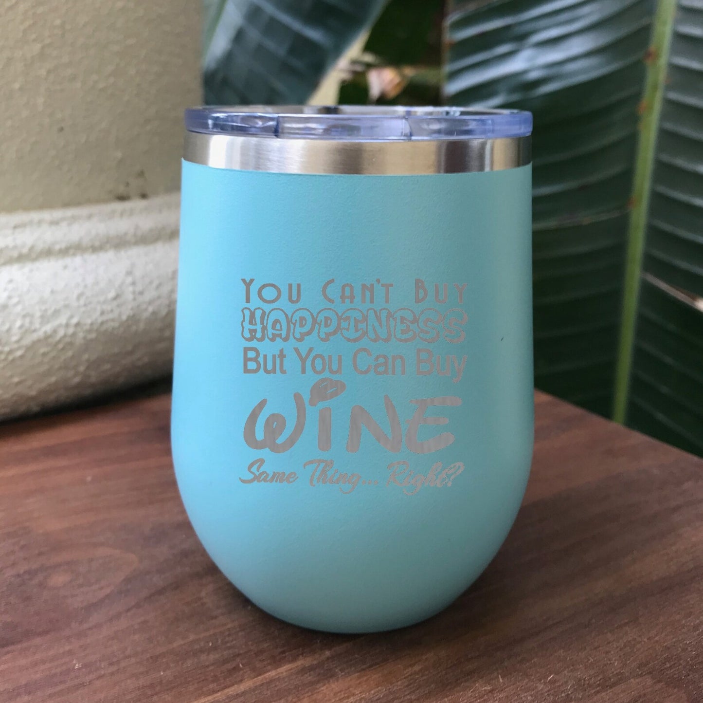 Custom Engraved Stainless Steel Wine Glass