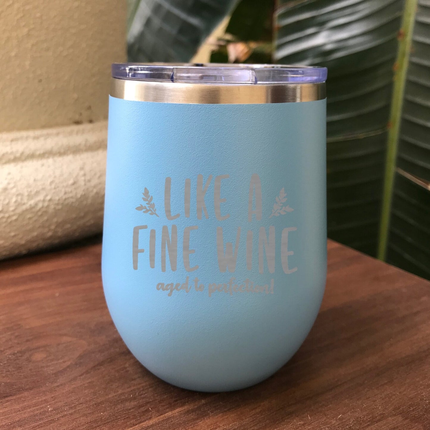 Custom Engraved Stainless Steel Wine Glass