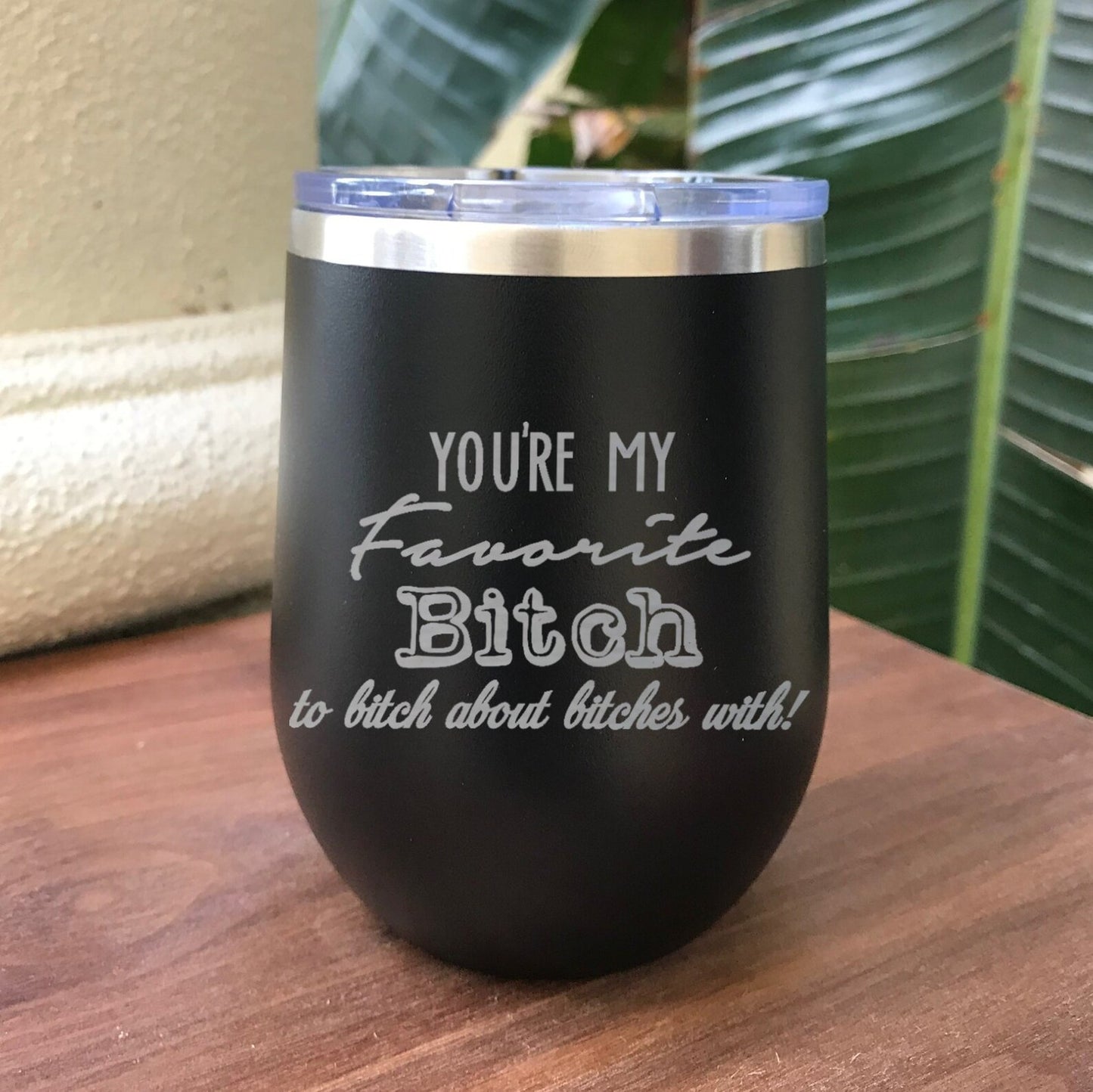 Custom Engraved Stainless Steel Wine Glass