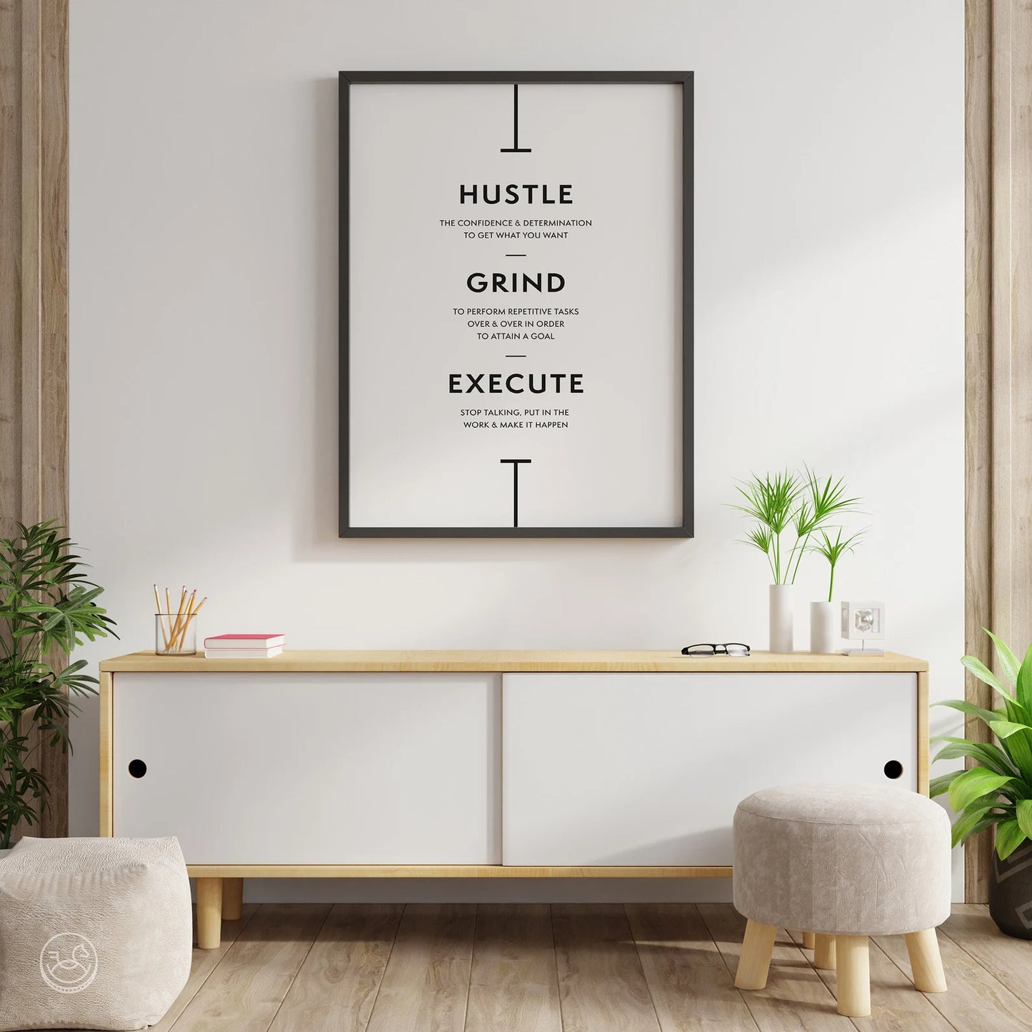 Hustle Grind Execute Print