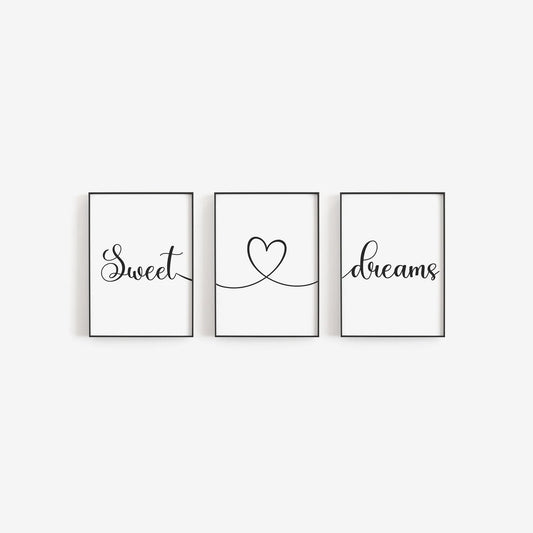 Bedroom Prints Set Of 3