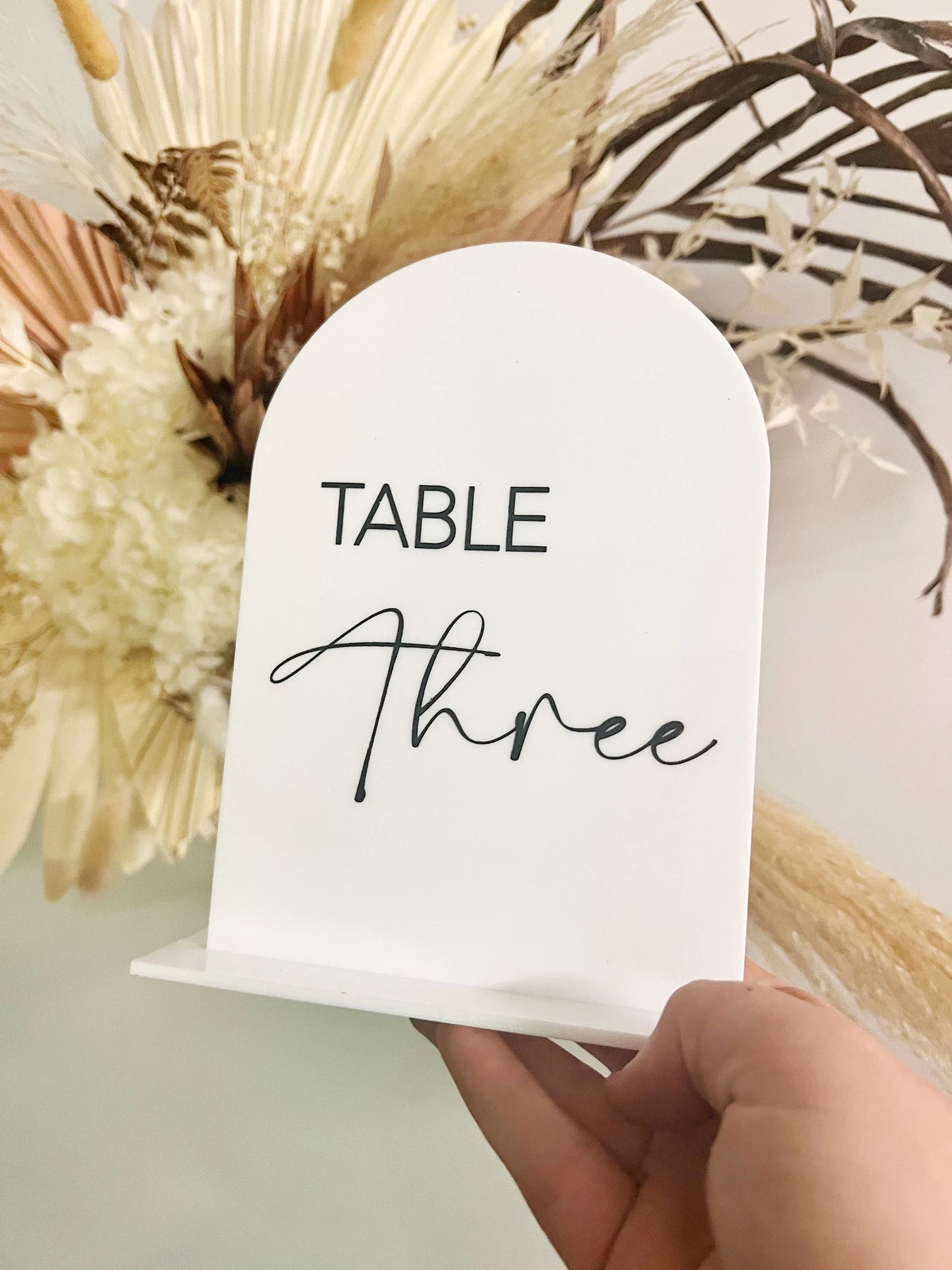 Modern Acrylic Wedding Table numbers