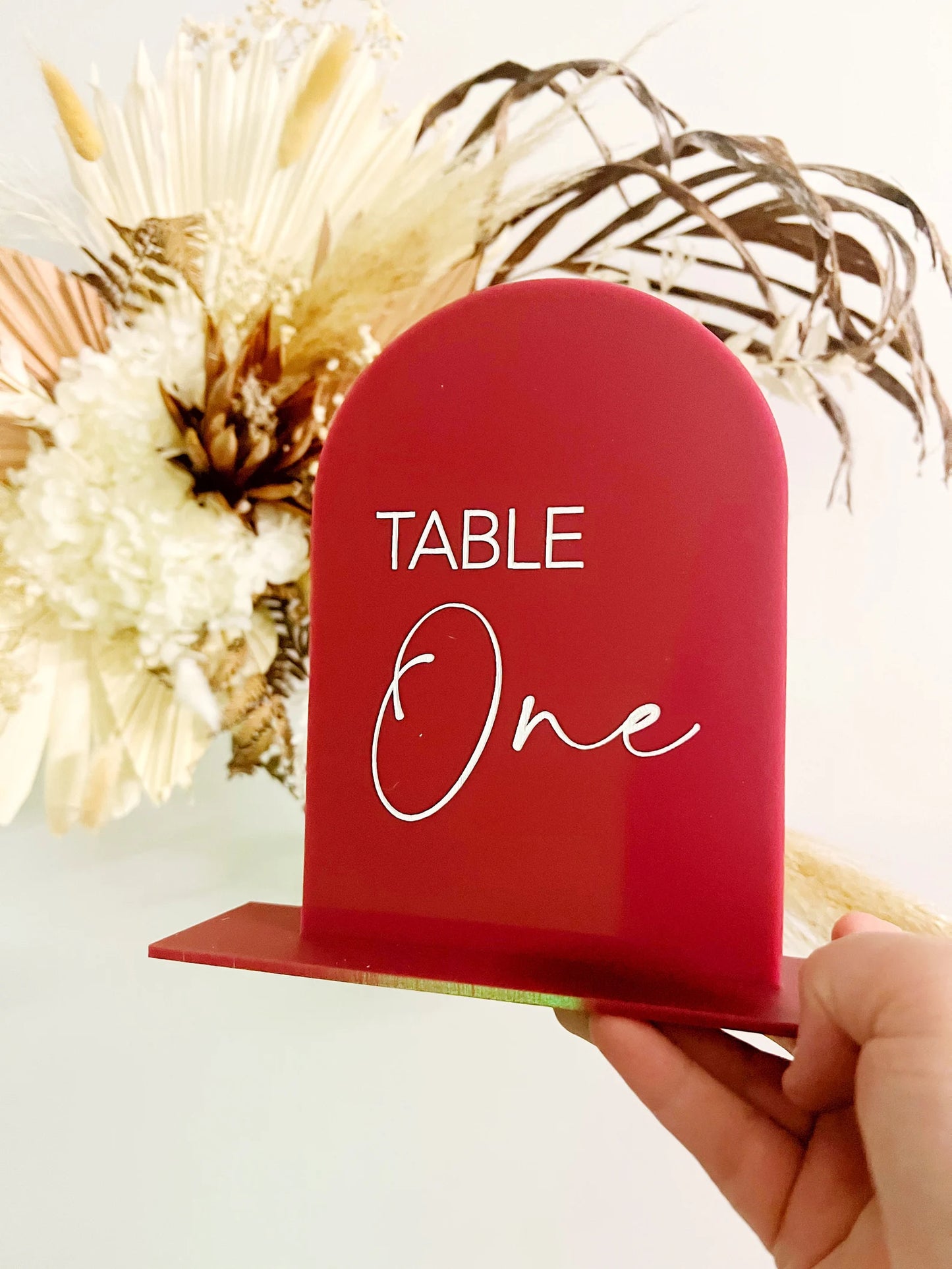 Modern Acrylic Wedding Table numbers