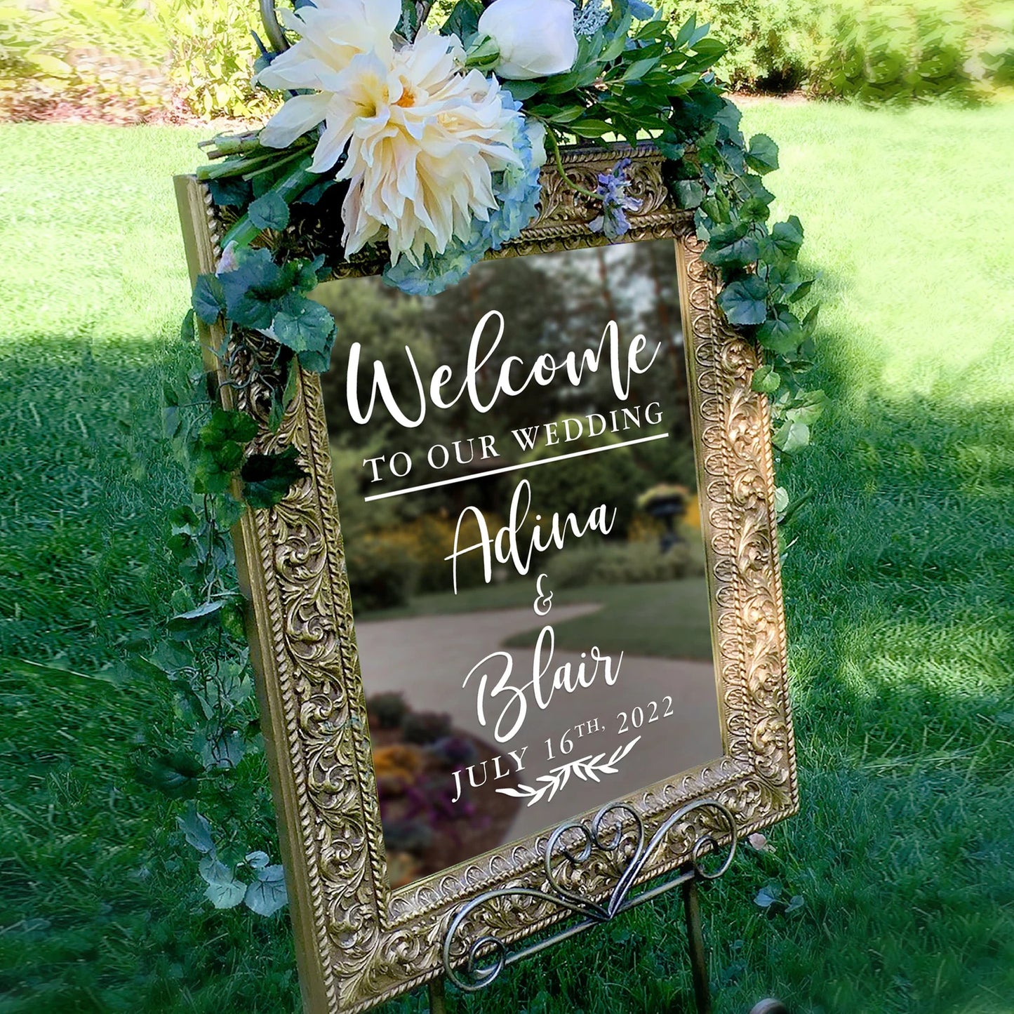 Welcome to Our Wedding Custom Vinyl Decal Sticker