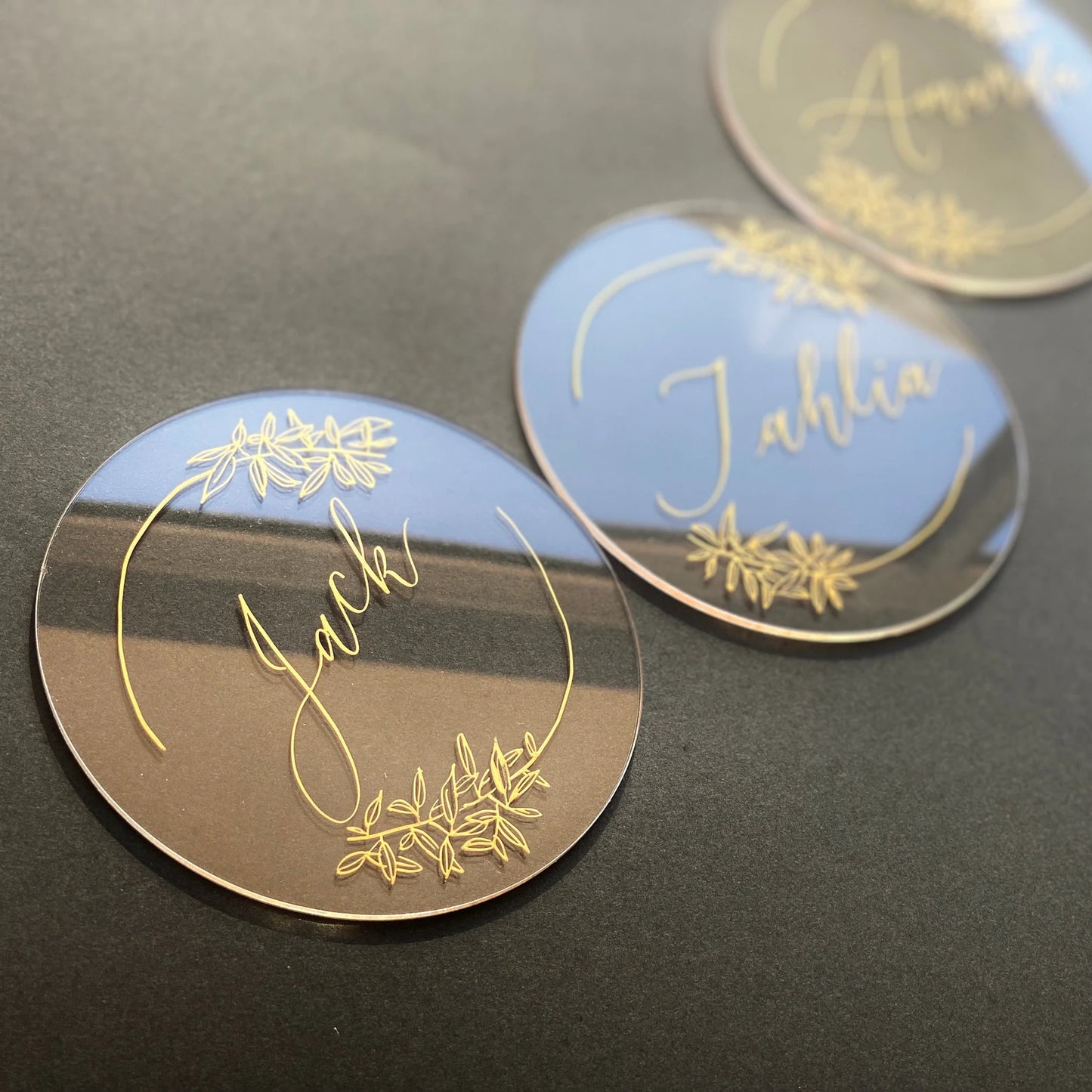 Calligraphy Acrylic Place cards