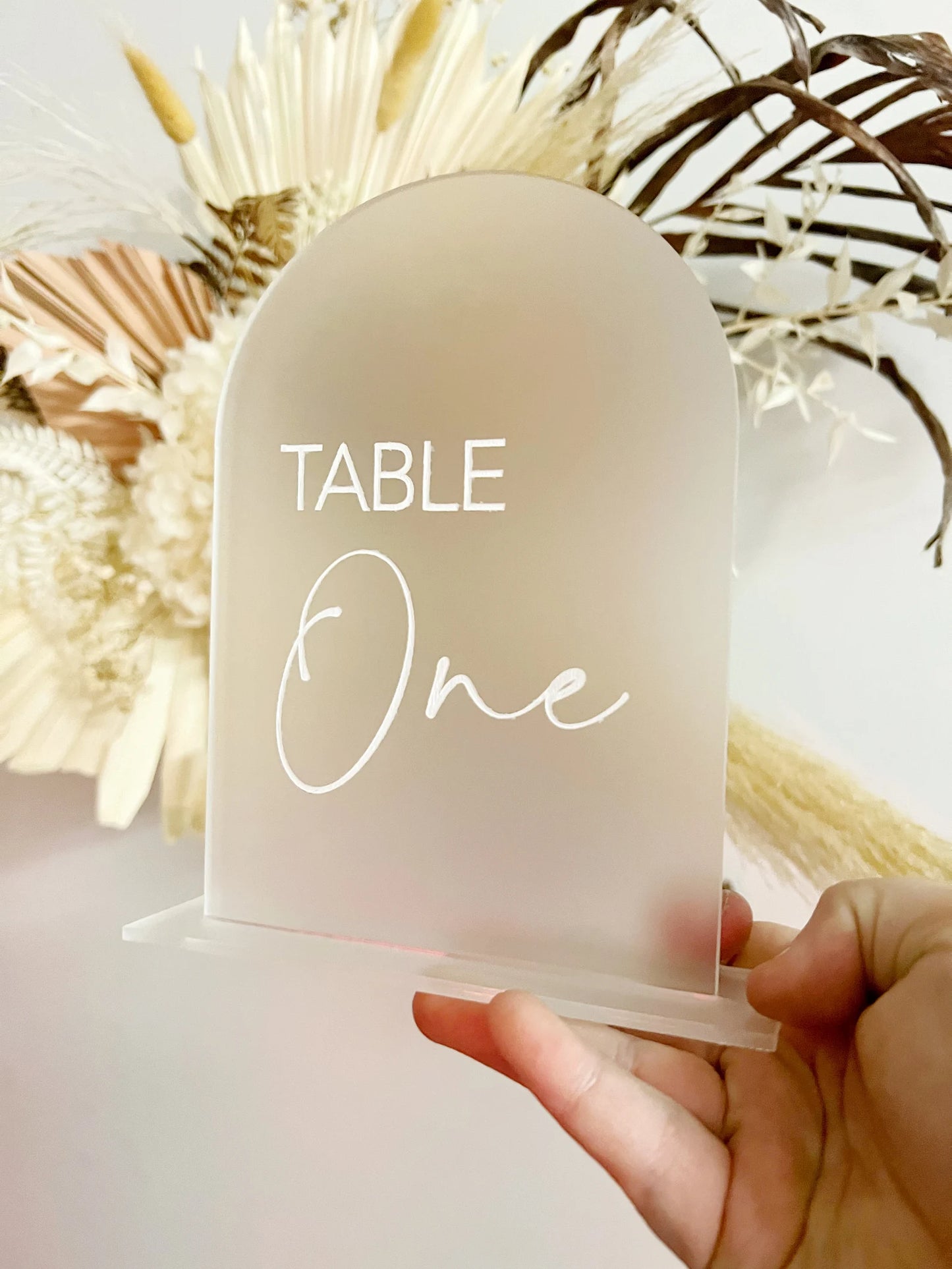 Modern Acrylic Wedding Table numbers