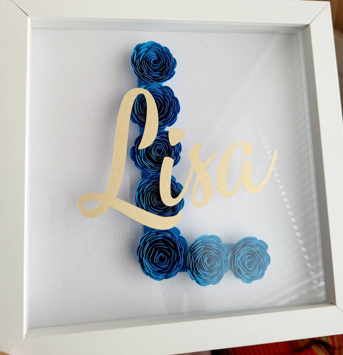 Name Gift Initial Shadow Box