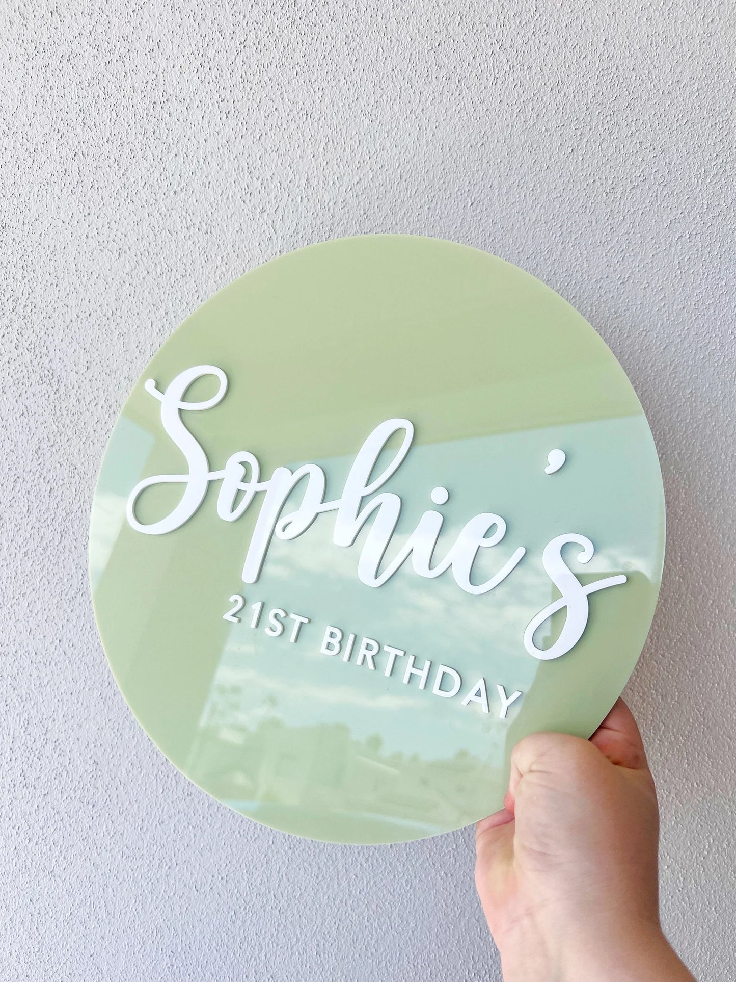 21st Birthday Acrylic Sign