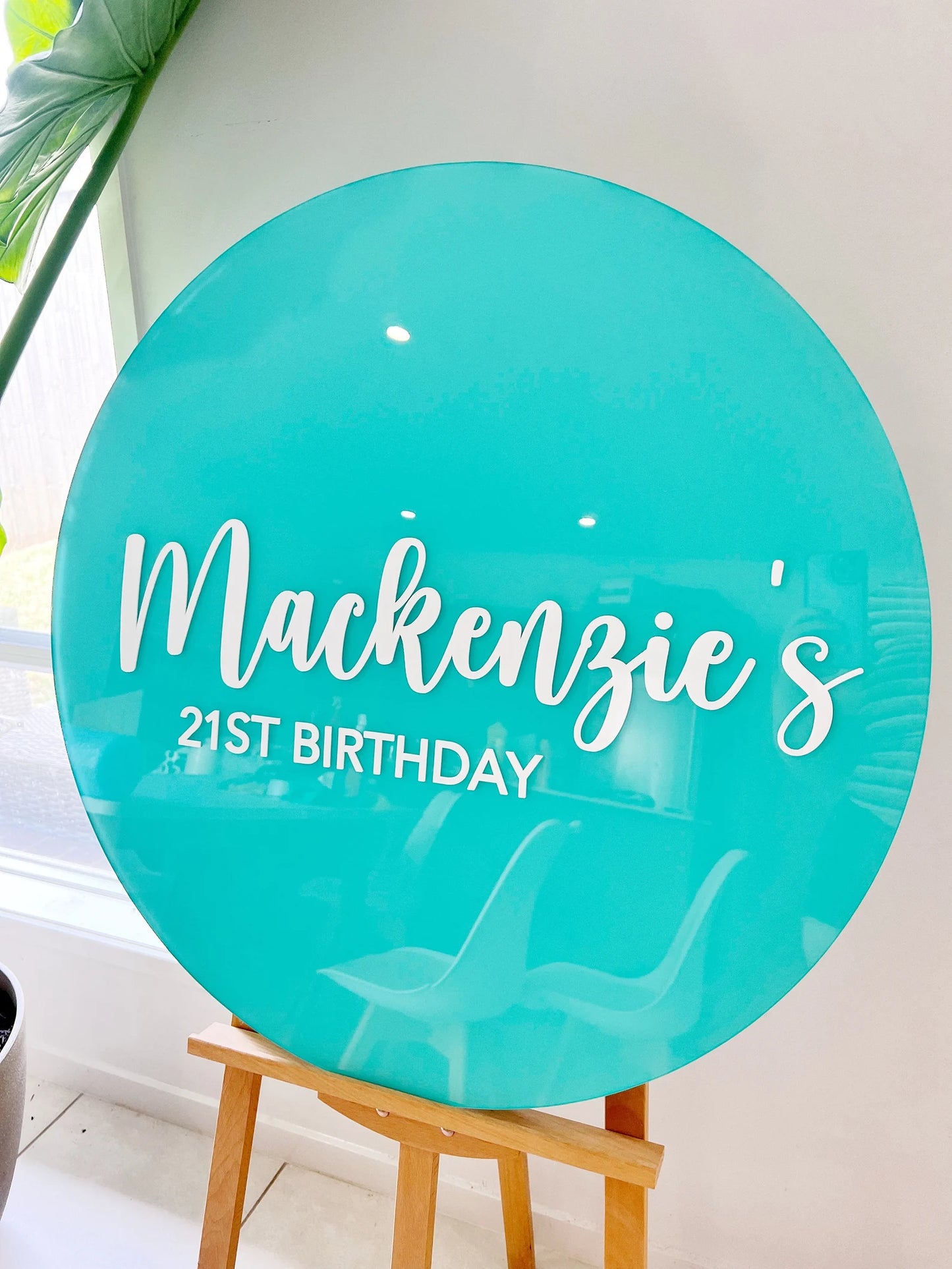 21st Birthday Acrylic Sign