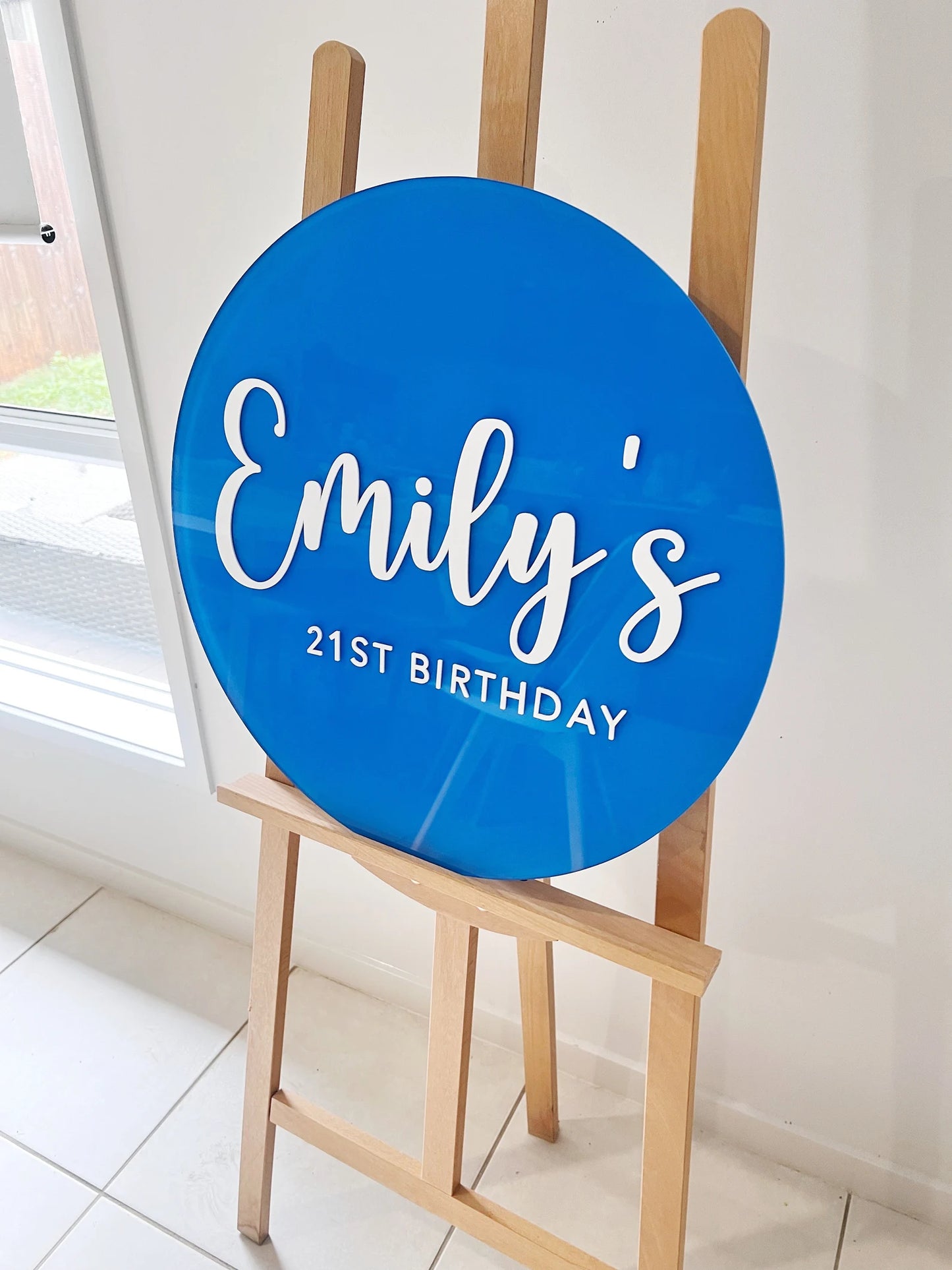 21st Birthday Acrylic Sign