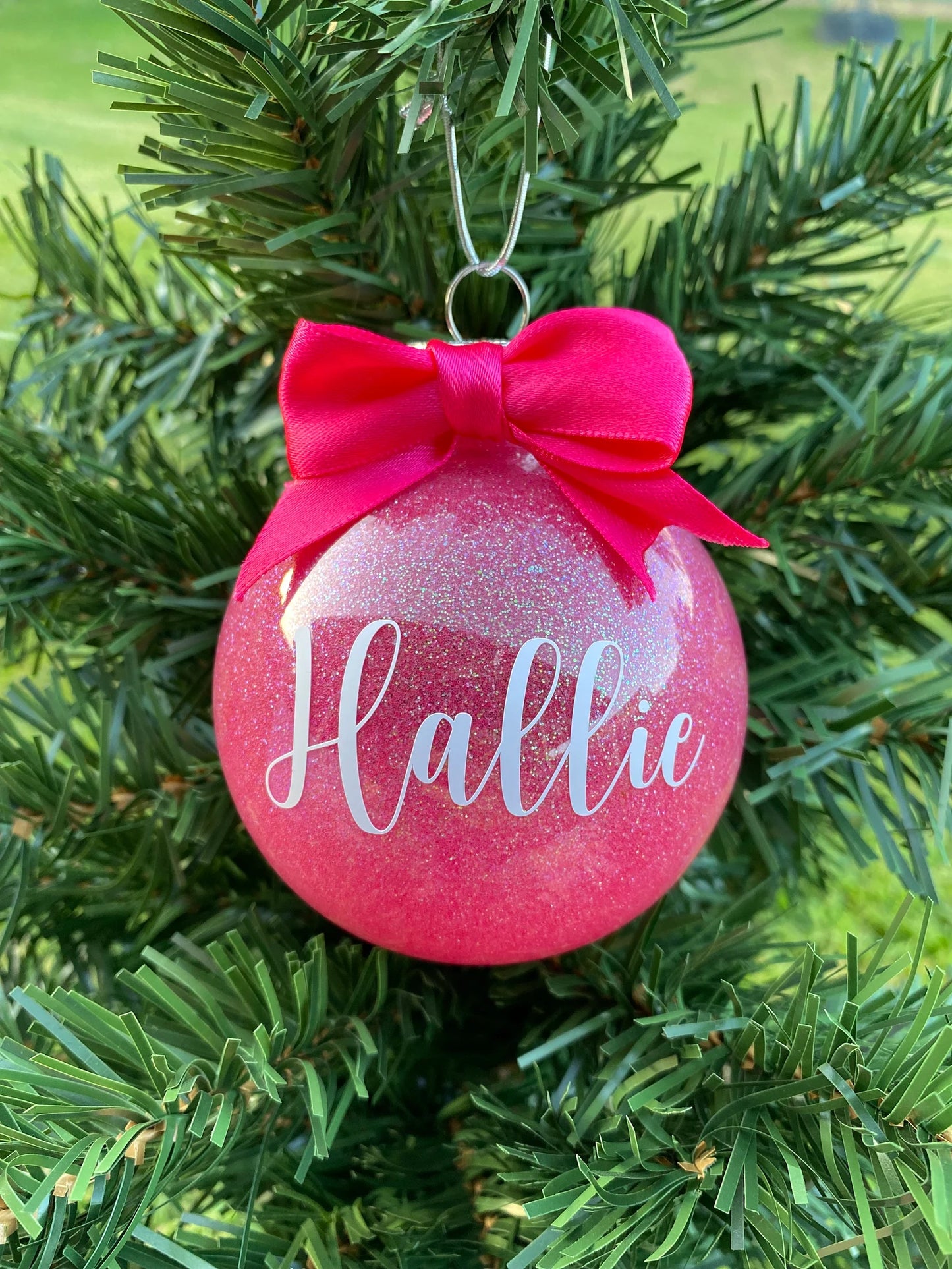 Personalised Glitter Bauble