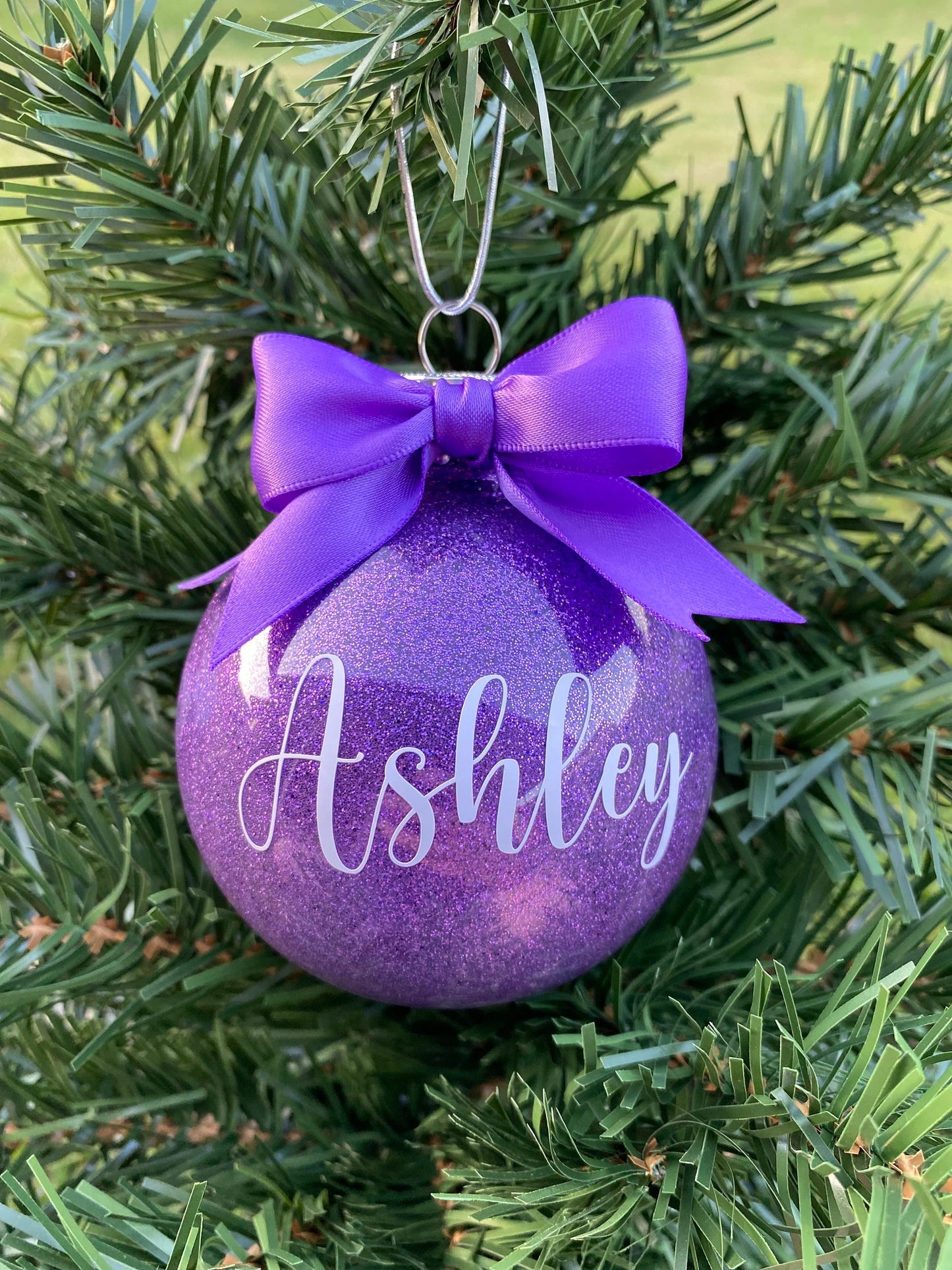 Personalised Glitter Bauble