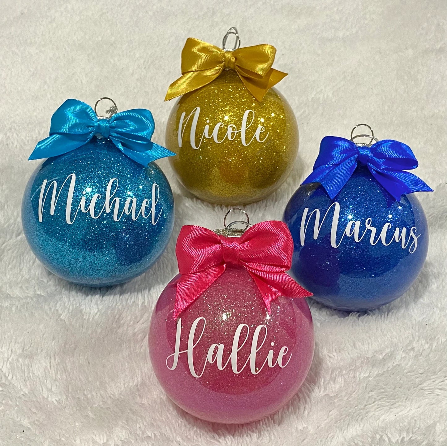 Personalised Glitter Bauble