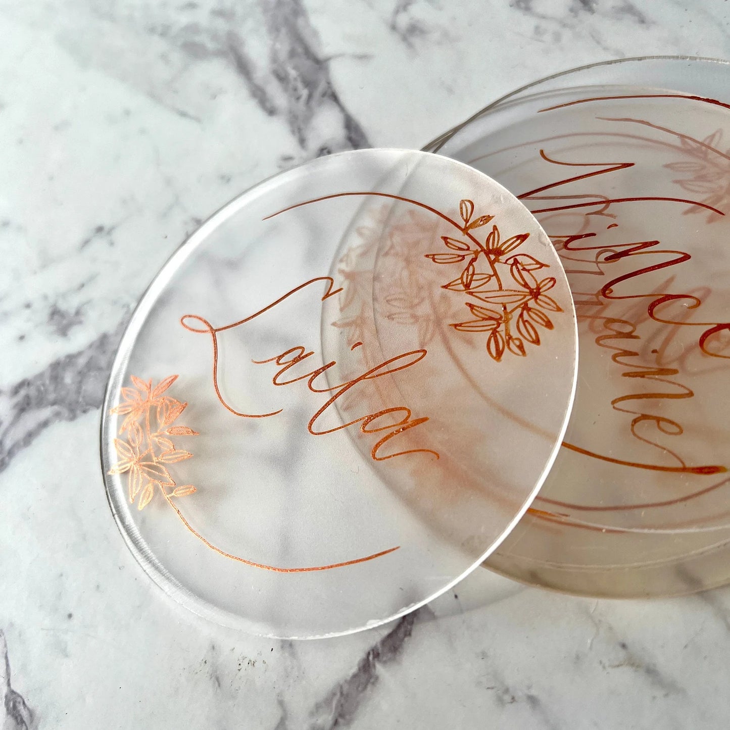 Calligraphy Acrylic Place cards