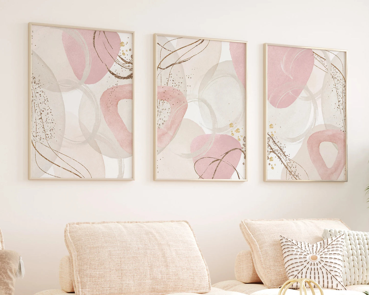 Modern Abstract Art Print Set of 3