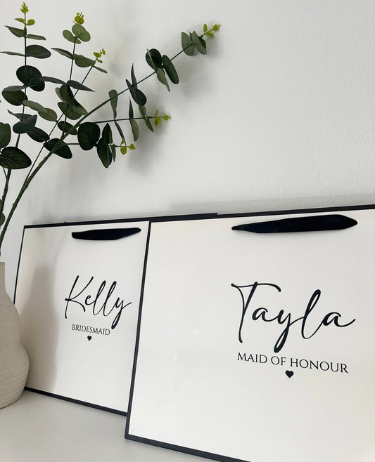 Personalised Luxury Minimal Gift Bags