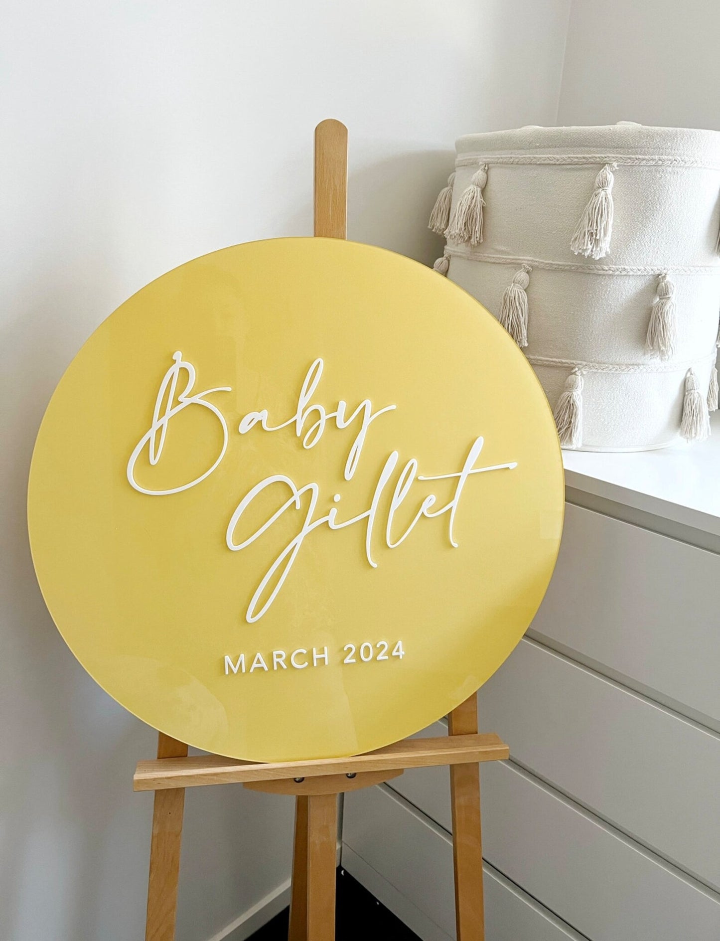 Baby Shower round sign