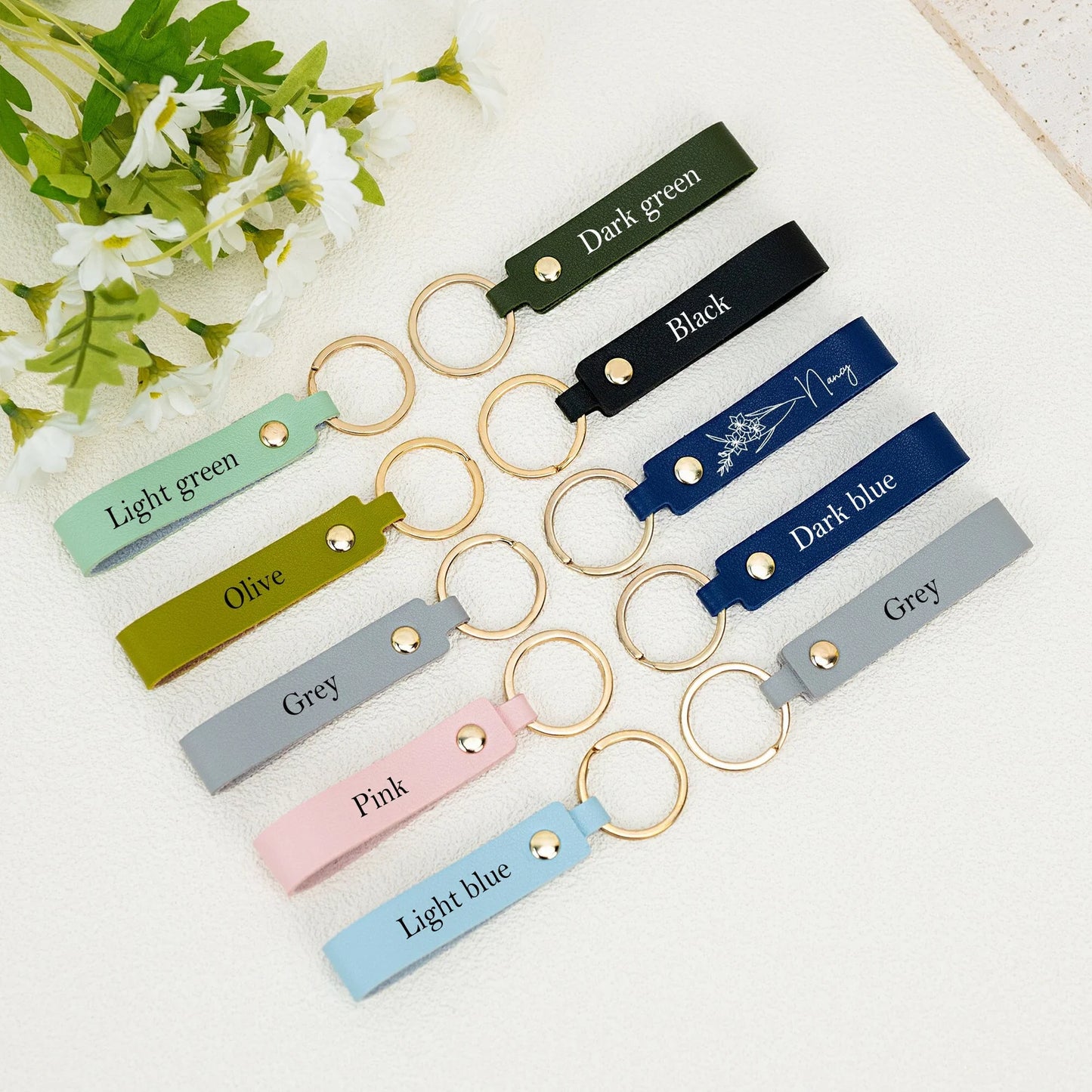 Personalized Woman Keychain