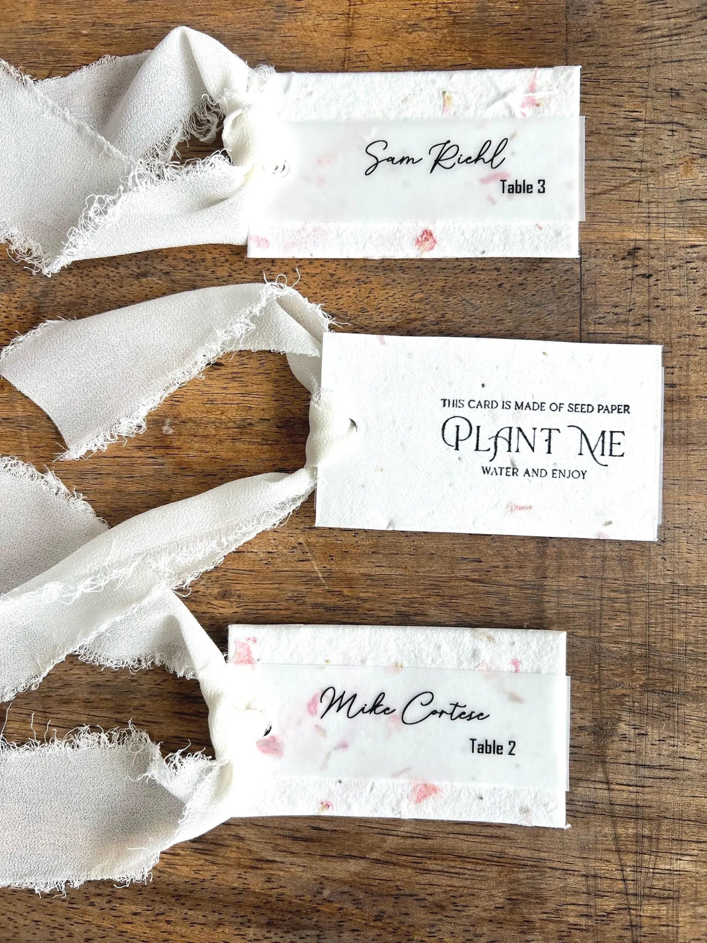 Flower Seed Paper Place Card