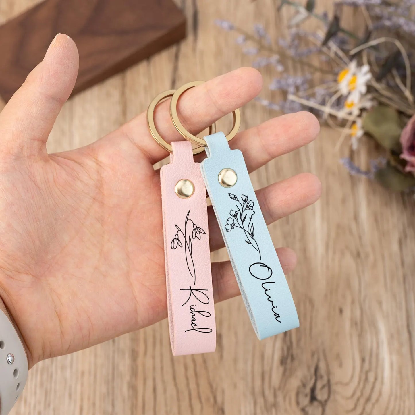 Personalized Woman Keychain