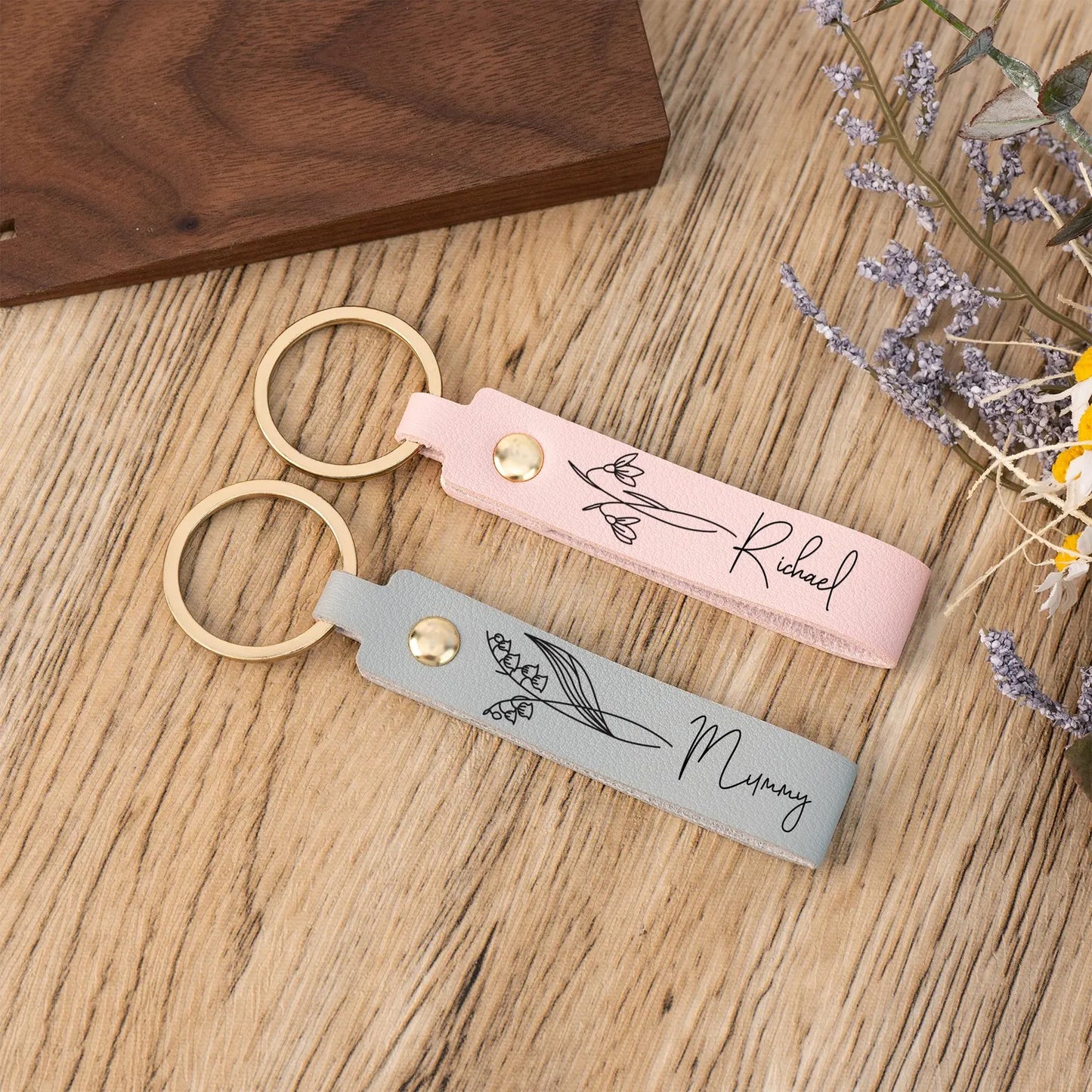 Personalized Woman Keychain