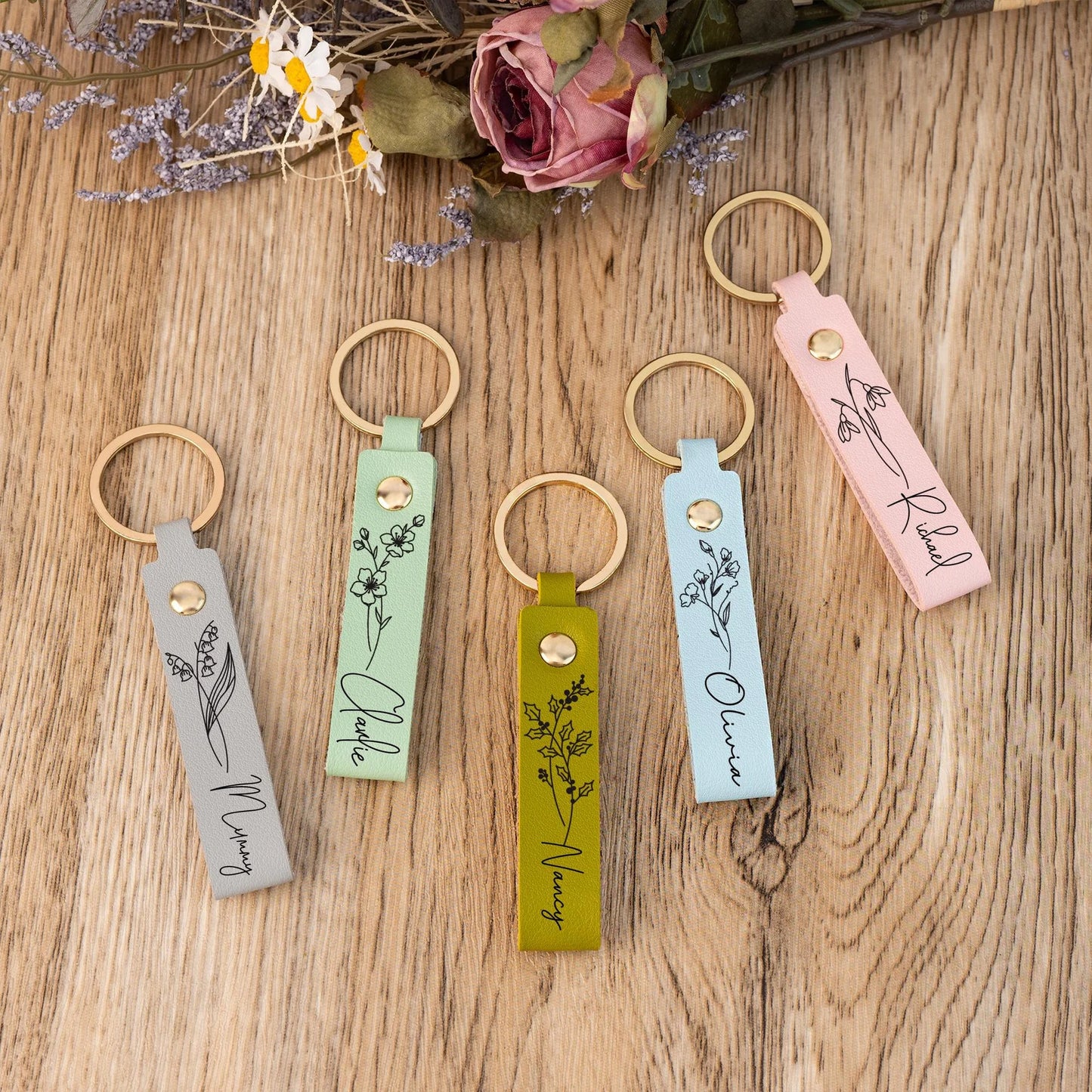 Personalized Woman Keychain