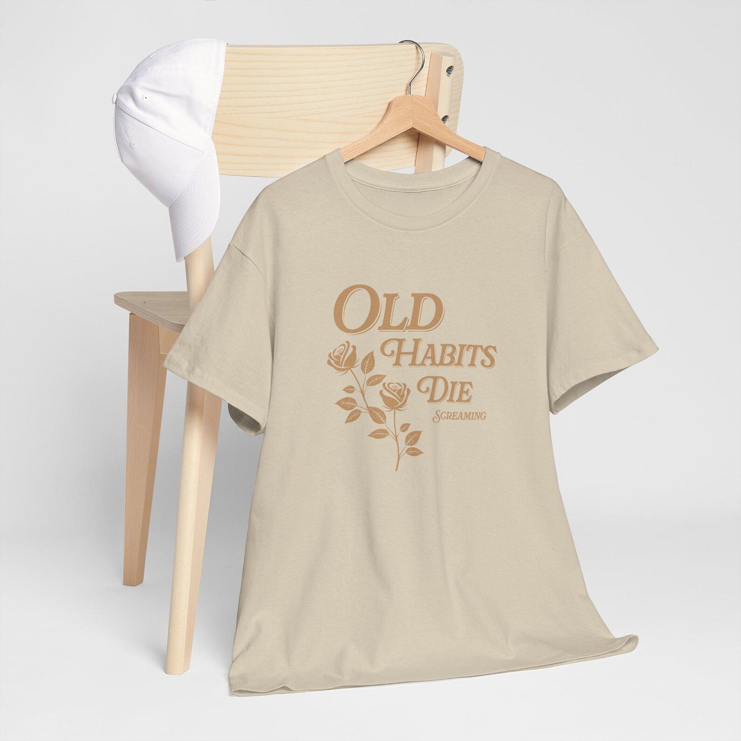 Old Habits Die Screaming Unisex Heavy Cotton Tee