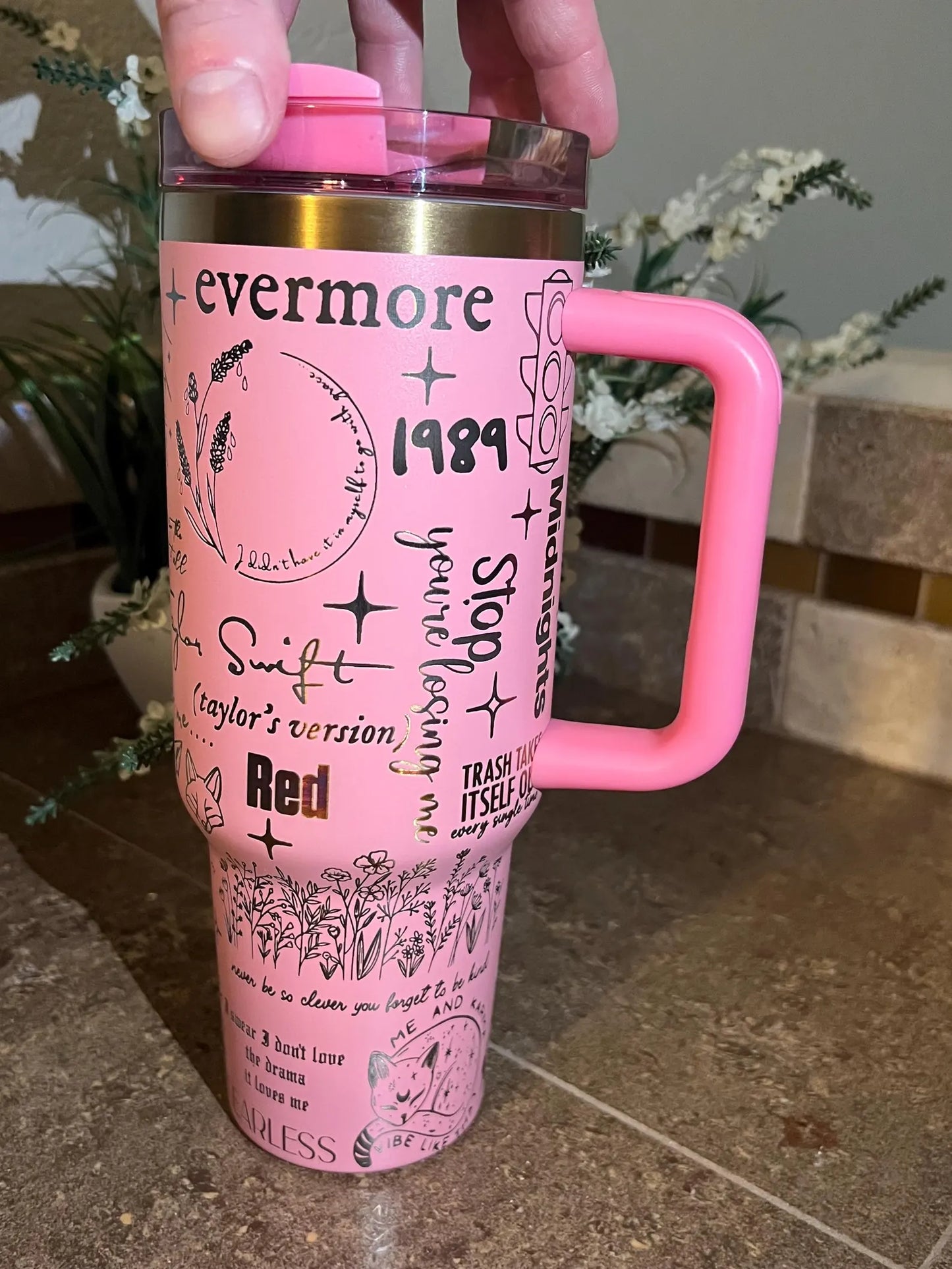 Taylor Swift Laser Engraved Tumbler