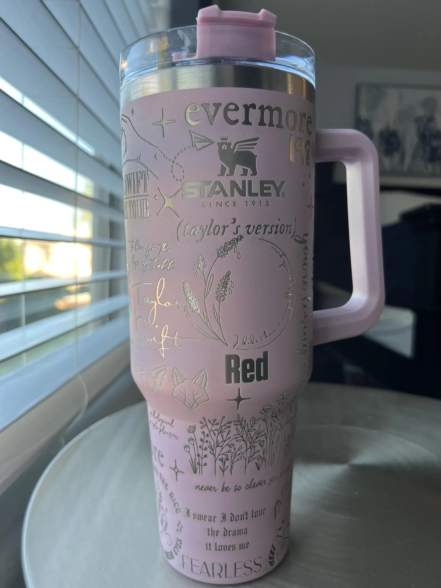 Taylor Swift Laser Engraved Tumbler