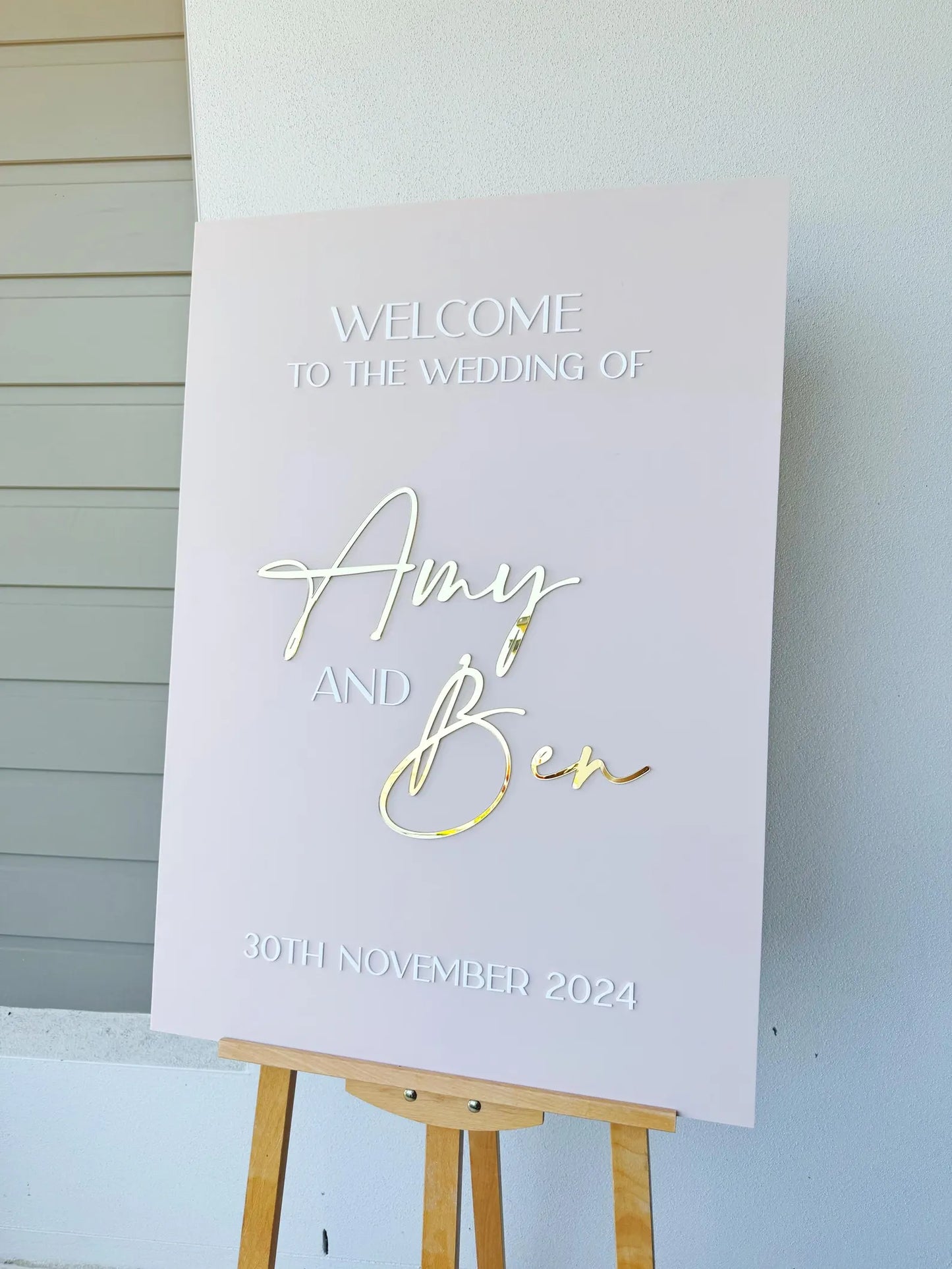 Modern Acrylic Sign | Wedding Signage