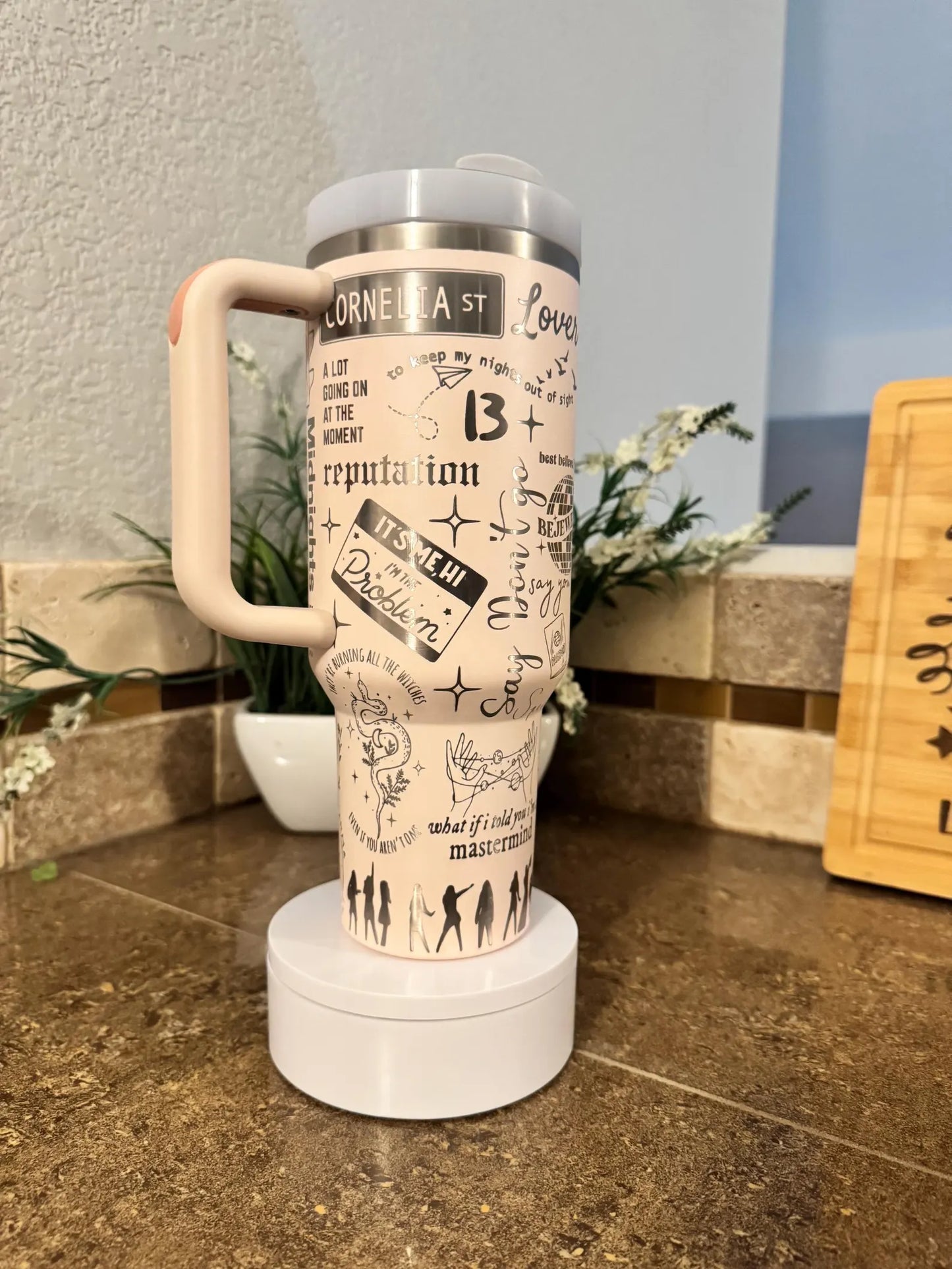 Taylor Swift Laser Engraved Tumbler