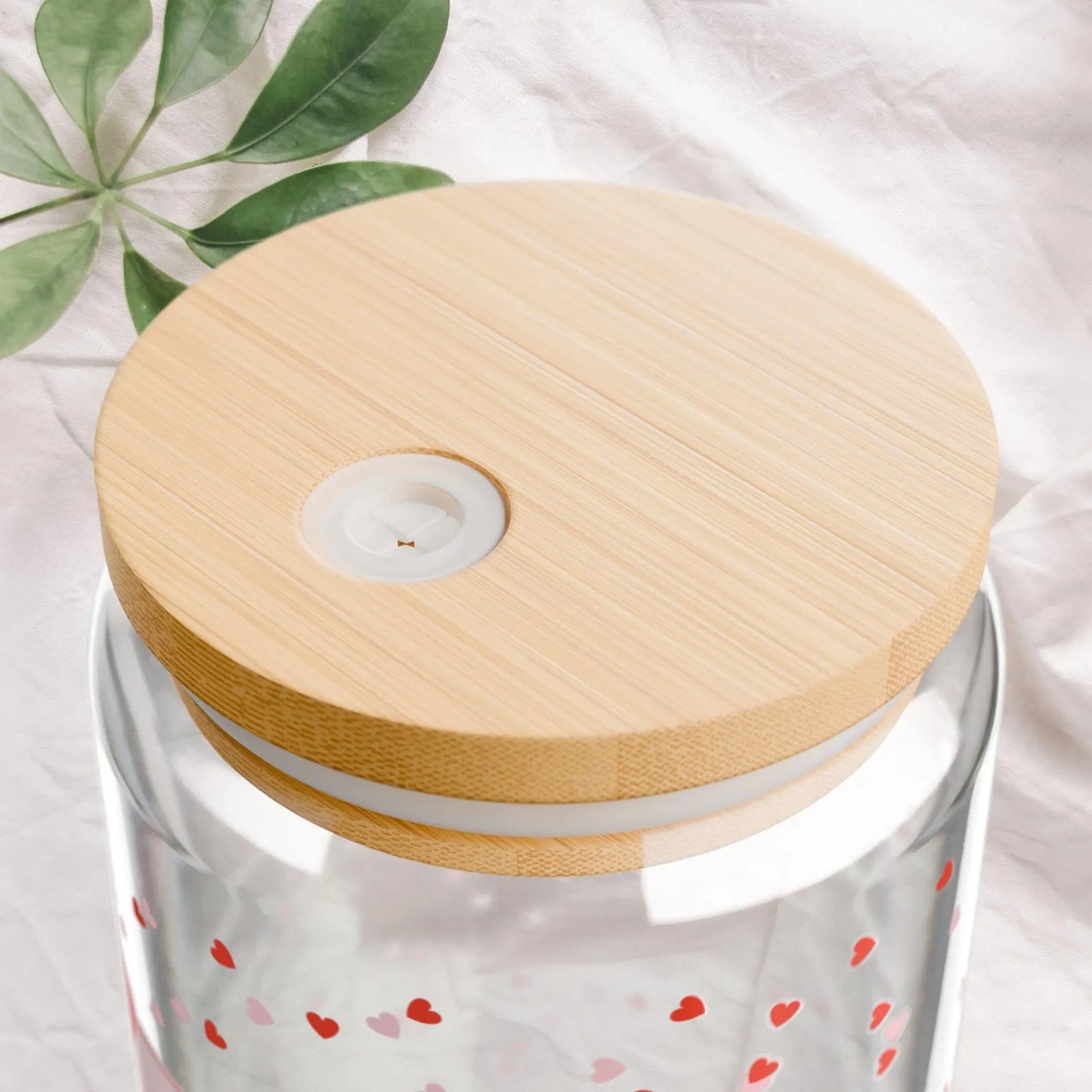 Customisable Valentines Glass Tumbler